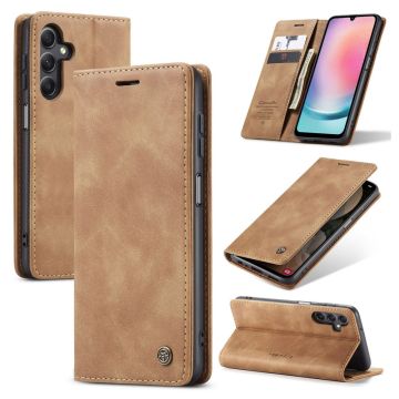 CaseMe Samsung Galaxy A24 4G Vintage Etui - Brun