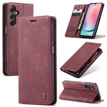 CaseMe Samsung Galaxy A24 4G Vintage Etui - Vinrød