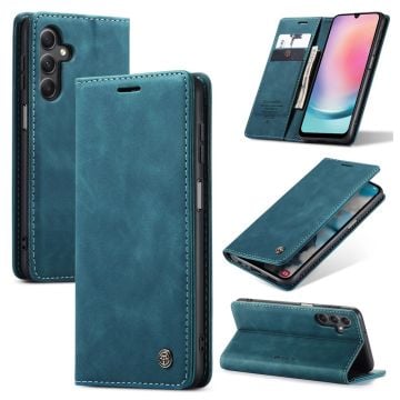 CaseMe Samsung Galaxy A24 4G Vintage Etui - Blå