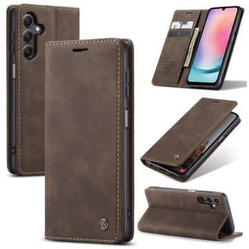 CaseMe Samsung Galaxy A24 4G Vintage Etui - Kaffe