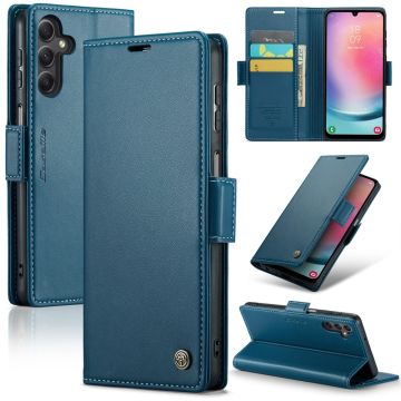 CaseMe Samsung Galaxy A24 4G Smooth Etui - Blå