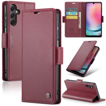 CaseMe Samsung Galaxy A24 4G Smooth Etui - Rød