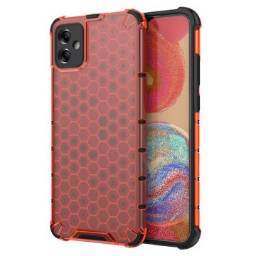 Bofink Honeycomb Samsung Galaxy F04 / M04 / A04e Etui - Rød