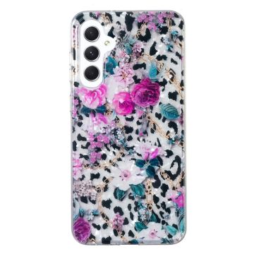 Marble Samsung Galaxy A14 5g Etui - Leopard og Blomst