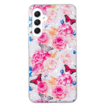 Marble Samsung Galaxy A14 5g Etui - Fargerik Sommerfugl