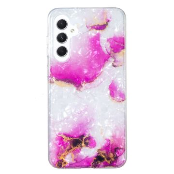 Marble Samsung Galaxy A14 5g Etui - Rød Klinkekule