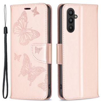 Butterfly Samsung Galaxy A25 Flippetui - Rose Gull