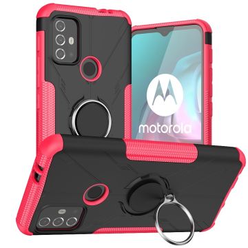 Kickstand-deksel med magnetisk ark for Motorola Moto G30 / G10 - Rose