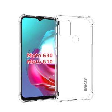 ENKAY klart fallsikkert etui for Motorola Moto G20 / G30 / G10