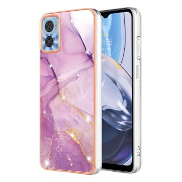 Marble Motorola Moto E22 / E22i Etui - Lilla / Rosa Klinkekule