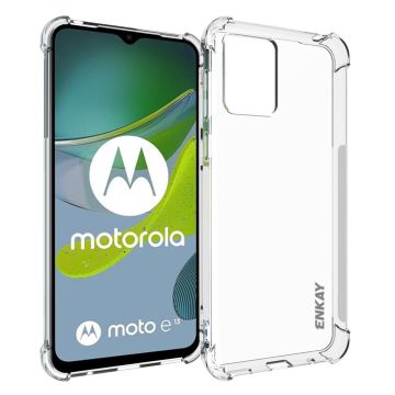 ENKAY gjennomsiktig fallsikkert etui for Motorola Moto E13