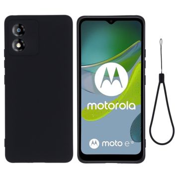 Matt flytende silikondeksel for Motorola Moto E13 - Svart