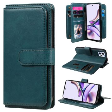 10-slot Lommebok Etui til Motorola Moto G23 / G53 / G13 - Grønn