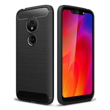 Carbon Flex Motorola Moto G7 Play deksel - Svart