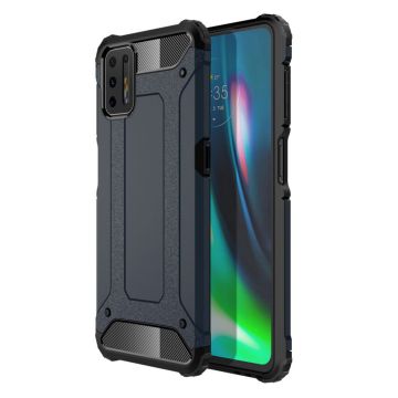 Armour Guard Etui Motorola Moto G9 Plus - Mørkeblå