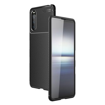 Carbon Shield Sony Xperia 10 III deksel - Svart