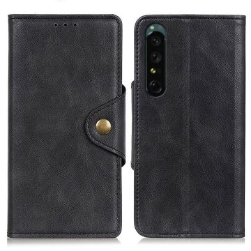 Alpha Sony Xperia 1 IV flip etui i lær - Svart