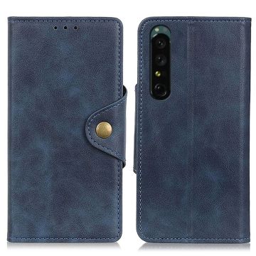 Alpha Sony Xperia 1 IV flip etui i lær - Blå