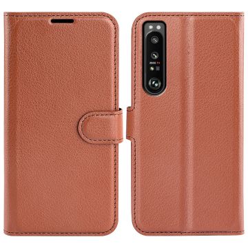 Classic Sony Xperia 1 IV flip etui - Brun