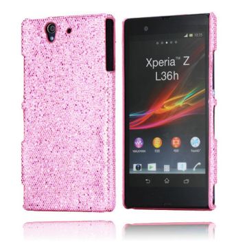 Glitter (Hvit) Sony Xperia Z Etui