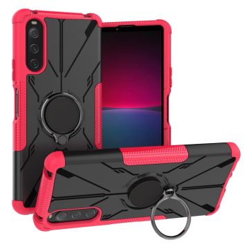 Kickstand-deksel med magnetisk ark for Sony Xperia 10 IV - Rose