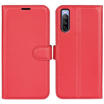 Classic Sony Xperia 10 IV flip etui - Rød