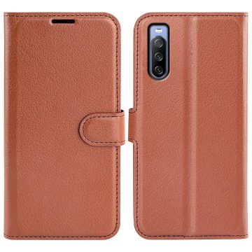 Classic Sony Xperia 10 IV flip etui - Brun