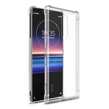 Imak Sony Xperia 1 Etui Med Skinnstruktur - Transparent