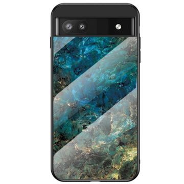 Fantasy Marble Google Pixel 6a Deksel - Smaragd Klinkekule