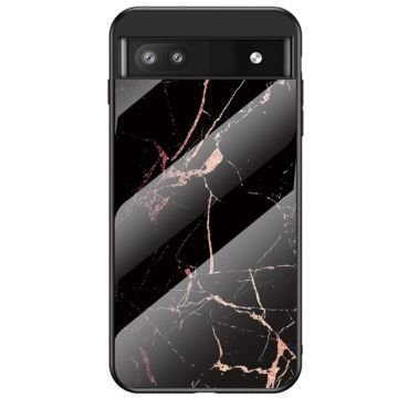 Fantasy Marble Google Pixel 6a Deksel - Gold Svart Klinkekule