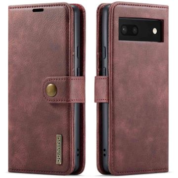 DG.Ming Google Pixel 6a 2-in-1 Lommebok Etui - Rød