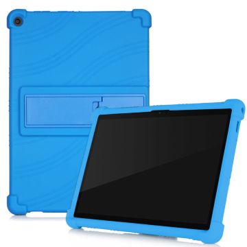 Silikon skyv-ut kickstand-designet etui for Lenovo Tab M10 FHD Plus - Blå