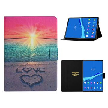 Lenovo Tab M10 FHD Plus Vibrant Mønster Lær Flippetui - Seaside Love