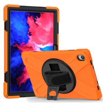 Lenovo Tab P11 360 svingbar kickstandholder + silikonetui - Oransje