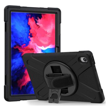 Lenovo Tab P11 360 svingbar kickstandholder + silikonetui - Svart