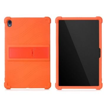 Lenovo Tab P11 uttrekkbart silikonetui med kickstand - Oransje