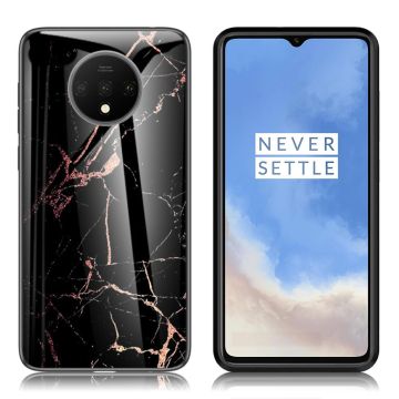 Fantasy Marble OnePlus 7T deksel - Svart / Gull