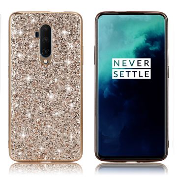 Glitter OnePlus 7T Pro deksel - Gull