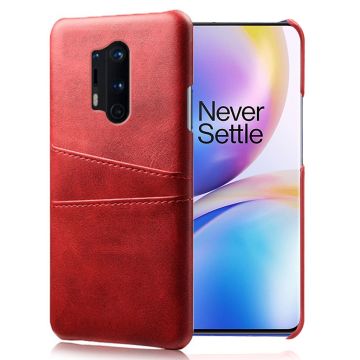 Dual Card etuit - OnePlus 8 Pro - Rød