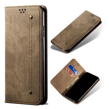 Jeans OnePlus 8 Pro flip etui - Khaki