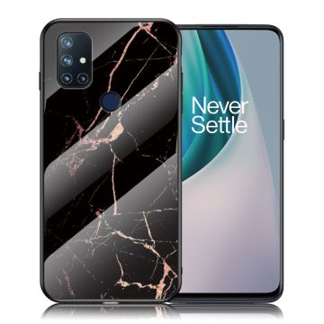 Fantasy Marble OnePlus Nord N10 5G Deksel - Svart / Gull