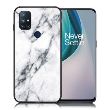 Fantasy Marble OnePlus Nord N10 5G Deksel - Hvit