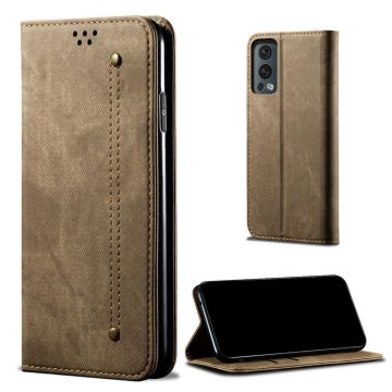 Jeans OnePlus Nord 2 5G flip etui - Grønn