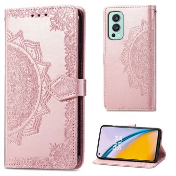 Mandala OnePlus Nord 2 5G Flippetui - Rose Gull