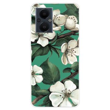 Deco OnePlus Nord N20 5G Etui - Hvite Blomster