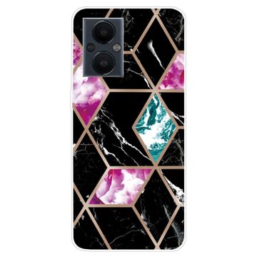 Marble OnePlus Nord N20 5G Etui - Tile Of Black / Cyan / Rose