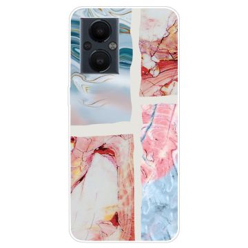 Marble OnePlus Nord N20 5G Etui - Blå og Oransje Klinkekule