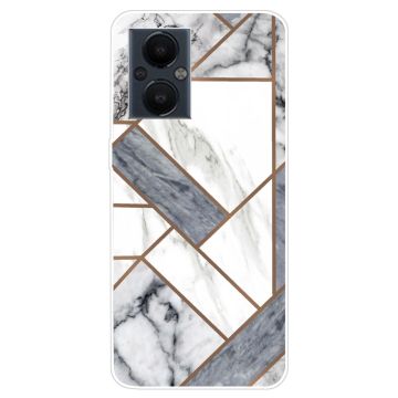 Marble OnePlus Nord N20 5G Etui - Grå / Hvit Klinkekule Tile