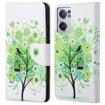 Wonderland OnePlus Nord CE 2 5G flip-etui - Grønt Tre