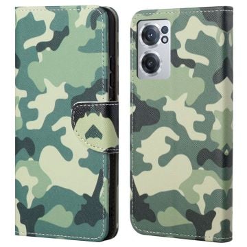 Wonderland OnePlus Nord CE 2 5G flip-etui - Kamuflasje